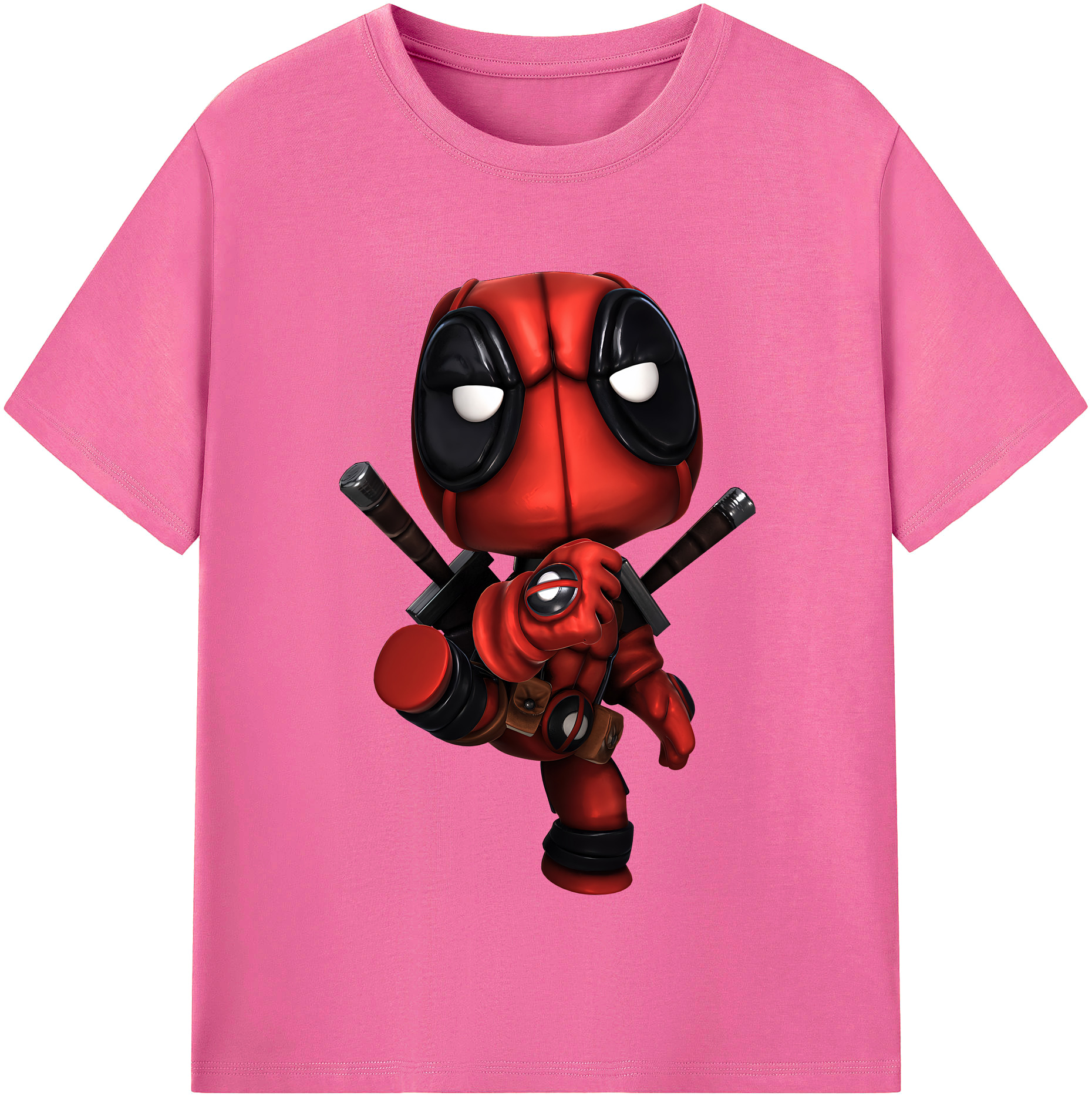 （画像用） Deadpool デッドプール レディースカジュアルプリントTシャツ（綿100％）